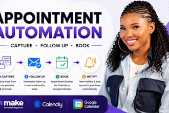 automate lead follow up and appointment booking with make com