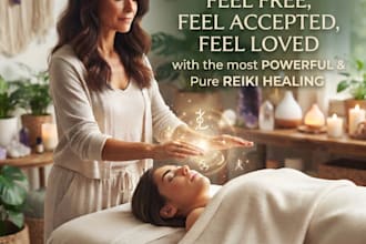 send reiki energy for relaxation and wellbeing for 7 days