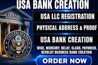 do USA bank account proof of address US llc for non residents USA bank creation