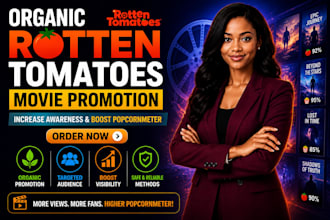 do organic rotten tomatoes movie promotion to increase popcornmeter