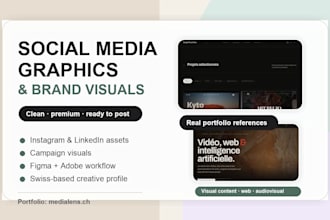 design clean social media graphics and brand visuals