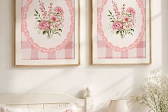 create canva digital wall art and printable artwork