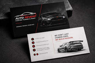 design a professional modern business card