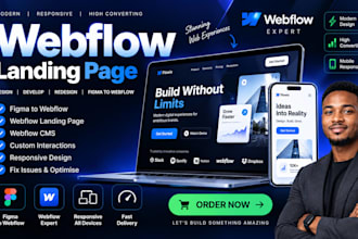 build webflow website figma to webflow landing page webflow cms
