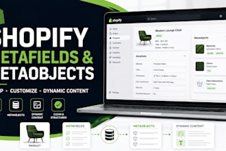 set up shopify matafields and mateobjects