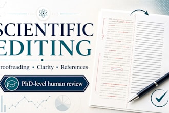 proofread and edit your scientific or technical document