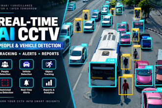 build real time ai cctv systems for people, vehicle detection, alerts and report