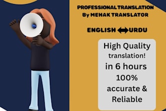 do professional english to urdu translation