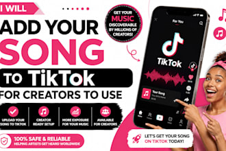 add your song to tiktok for creators to use