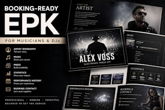 create a booking ready epk for musicians and djs