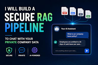 build a secure rag pipeline to chat with your private data