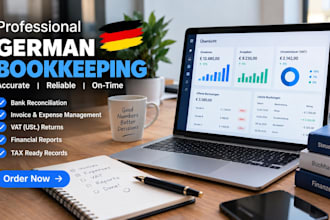 handle german bookkeeping income tax payroll filings vat tax returns via elster