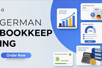 handle german bookkeeping income tax payroll filings vat tax returns via elster
