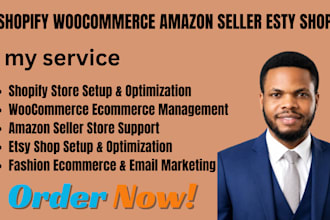 do shopify woocommerce amazon seller esty shop  email marketing fashionecommerce
