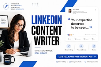 be your linkedin content writer and ghostwriter