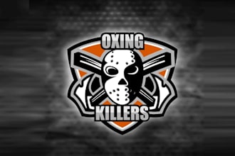 design super ice hockey club team logo