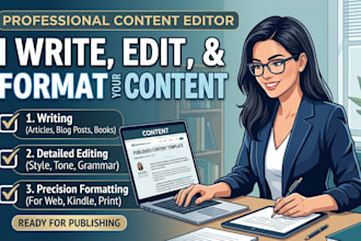 write edit and format content for publishing