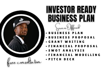 write great business and financial plan for startups investors and fundraising