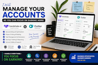 do full account management for your handshake ai and outlier ai account