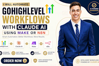 automate gohighlevel workflows with claude ai using make or n8n