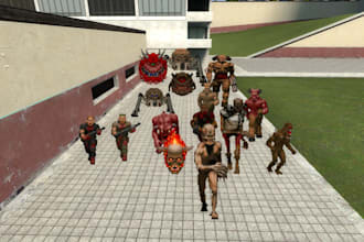 develop custom garrys mod addon port characters npcs and player models