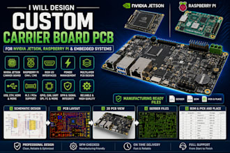 design custom carrier board pcb for nvidia jetson, and embedded system