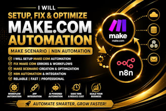 setup make com automation fix make com make scenario n8n automation