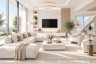 design modern interiors with 3d renders