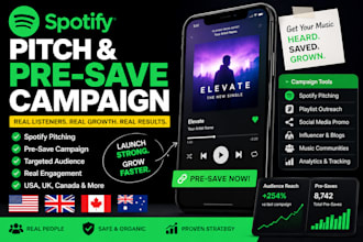 do spotify pitch, spotify pre save, pre save campaign, pre save promotion