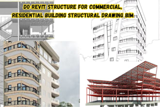 do revit structure for commercial, residential building structural drawing bim