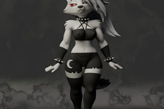 create a sfw 3d furry or anthro model for you