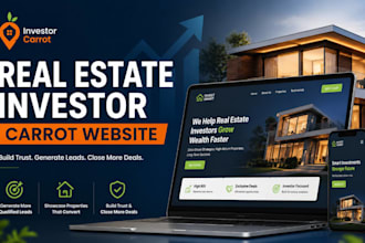 build a high converting real estate investor carrot website for leads