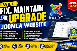 fix maintain and upgrade joomla website