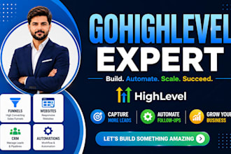 setup and manage gohighlevel website, emails SMS automation sales funnel expert