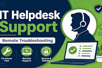 provide remote IT helpdesk support and troubleshooting