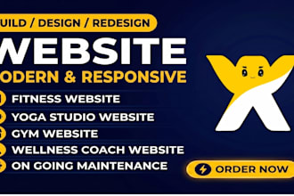 do wix yoga instructor website design with class booking and responsive layout