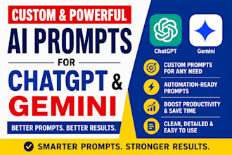 be your ai prompt engineer, writing custom ai prompt for chatgpt or claude