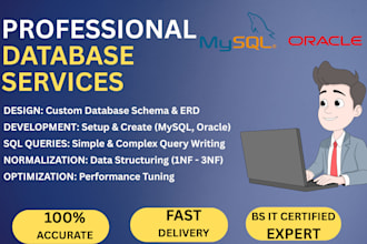 design , fix and manage  mysql and oracle