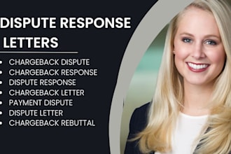 write chargeback dispute response and payment dispute rebuttal letters