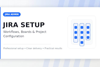 set up jira projects, workflows, and boards