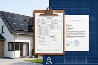 provide structural calculations and solar engineering letters building permit