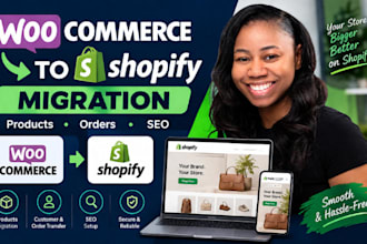 migrate woocommerce to shopify with products, orders and SEO