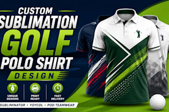 custom sublimation golf polo shirt design for subliminator yoycol pod teamwear