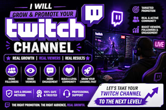 promote twitch and kick promotion for live viewers, subs and twitch affiliate