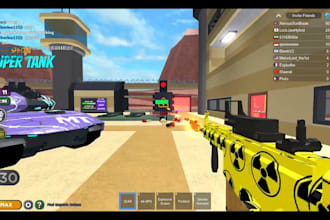 create high quality roblox game, roblox environment, roblox scripts