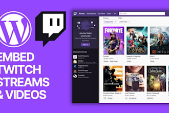 embed your twitch live stream to bring in more live viewers