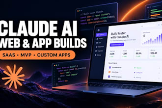 build claude ai website development claude code custom app, saas mvp, cursor ai