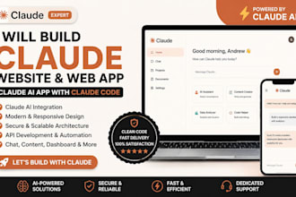 build claude website, claude web app, claude ai app as a claude code developer