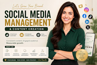 professional social media marketing manager and content creator