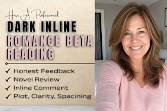 inline beta read your dark mafia romance, dark bully, crime, or cartel novel